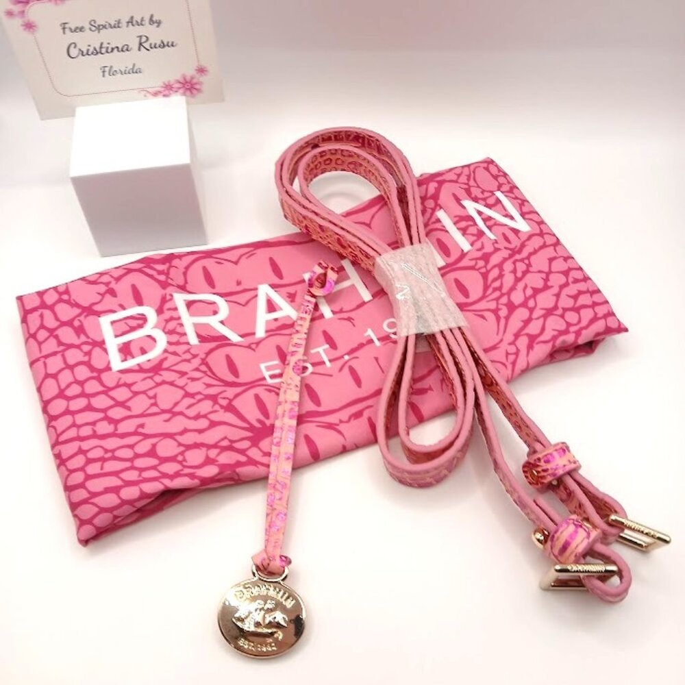 Brahmin replacement straps, dust bag, hang fob tag NEW